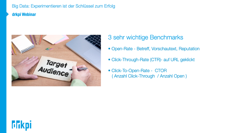 Weniger ist besser: Mehr als 3 Kennzahlen für den Newsletter ist zu viel.
